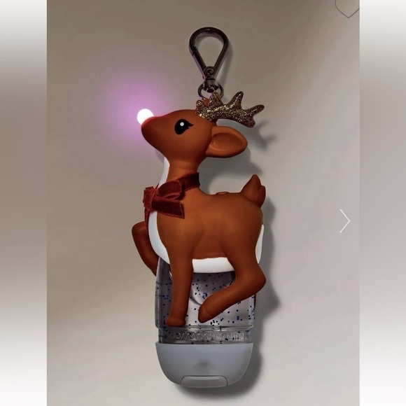 Bath & Body Works Light-Up REINDEER Holiday 2024 Holder 5 Moisturizer Hand Gels - Picture 3 of 8